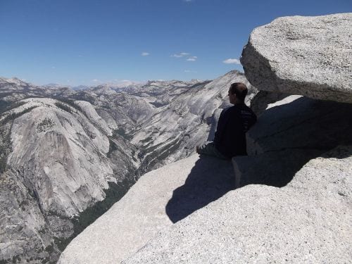 Outdoor adventure in the mountains