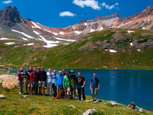 Outdoor adventure in the mountains